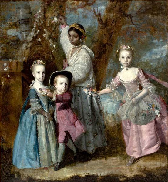 Sir Joshua Reynolds Elisabeth, Sarah and Edward, Children of Edward Holden Cruttenden Norge oil painting art